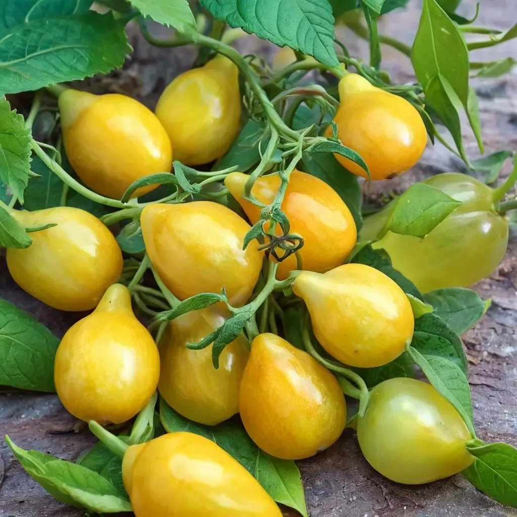 Solanum lycopersicum 'Yellow Pear'