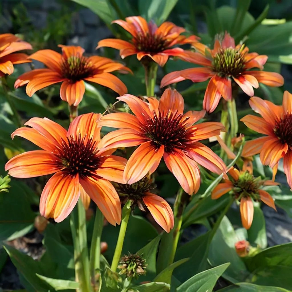 Echinacea purpurea 'Orange Skipper'