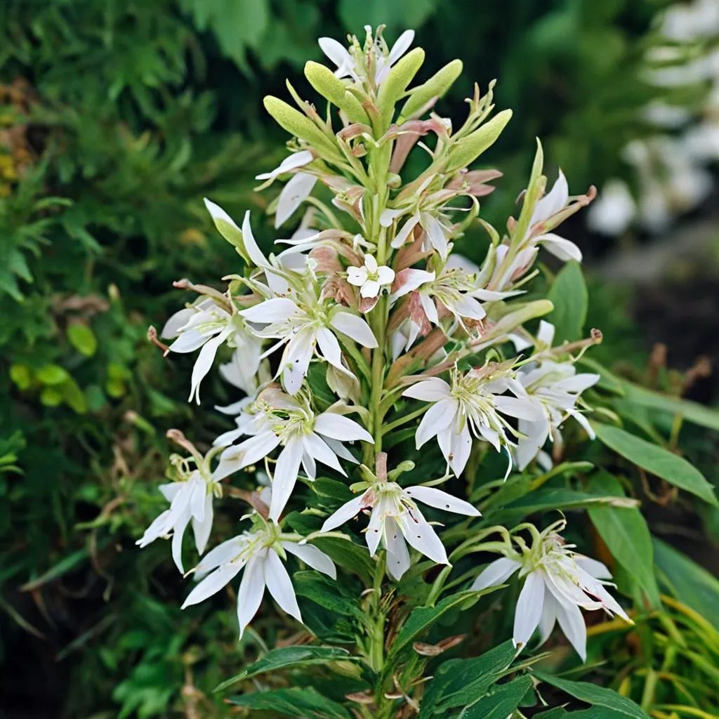 Lobelia cardinalis 'Perrys White'