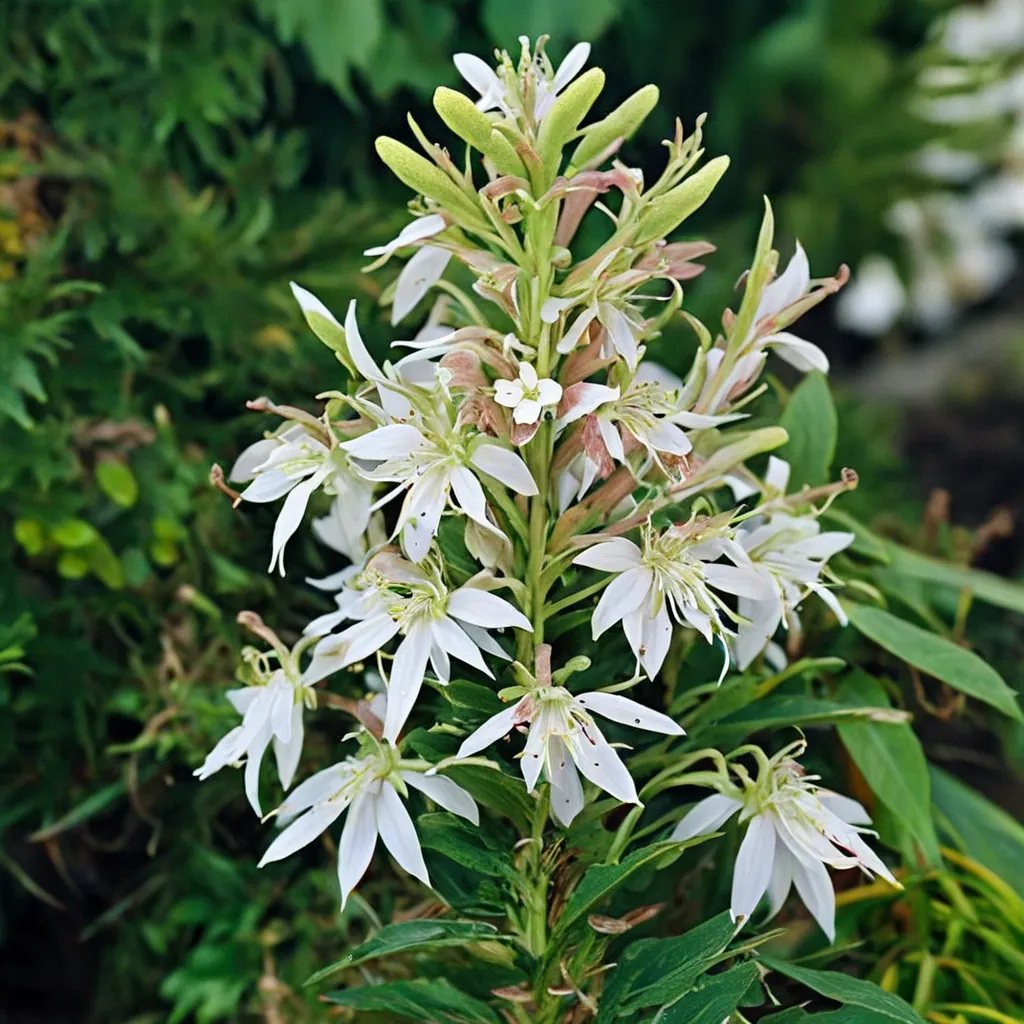 Lobelia cardinalis 'Perrys White'