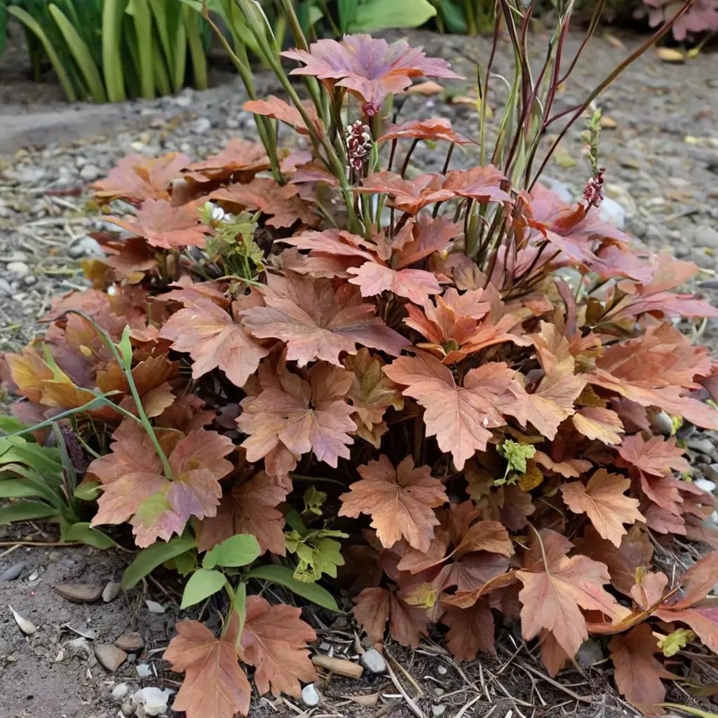 Heucherella x hybrida 'Hopscotch'