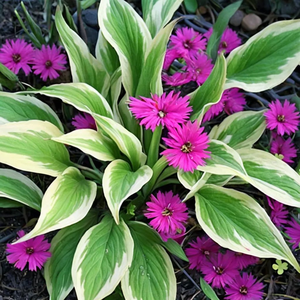 Hosta x hybrida 'Neon Star'