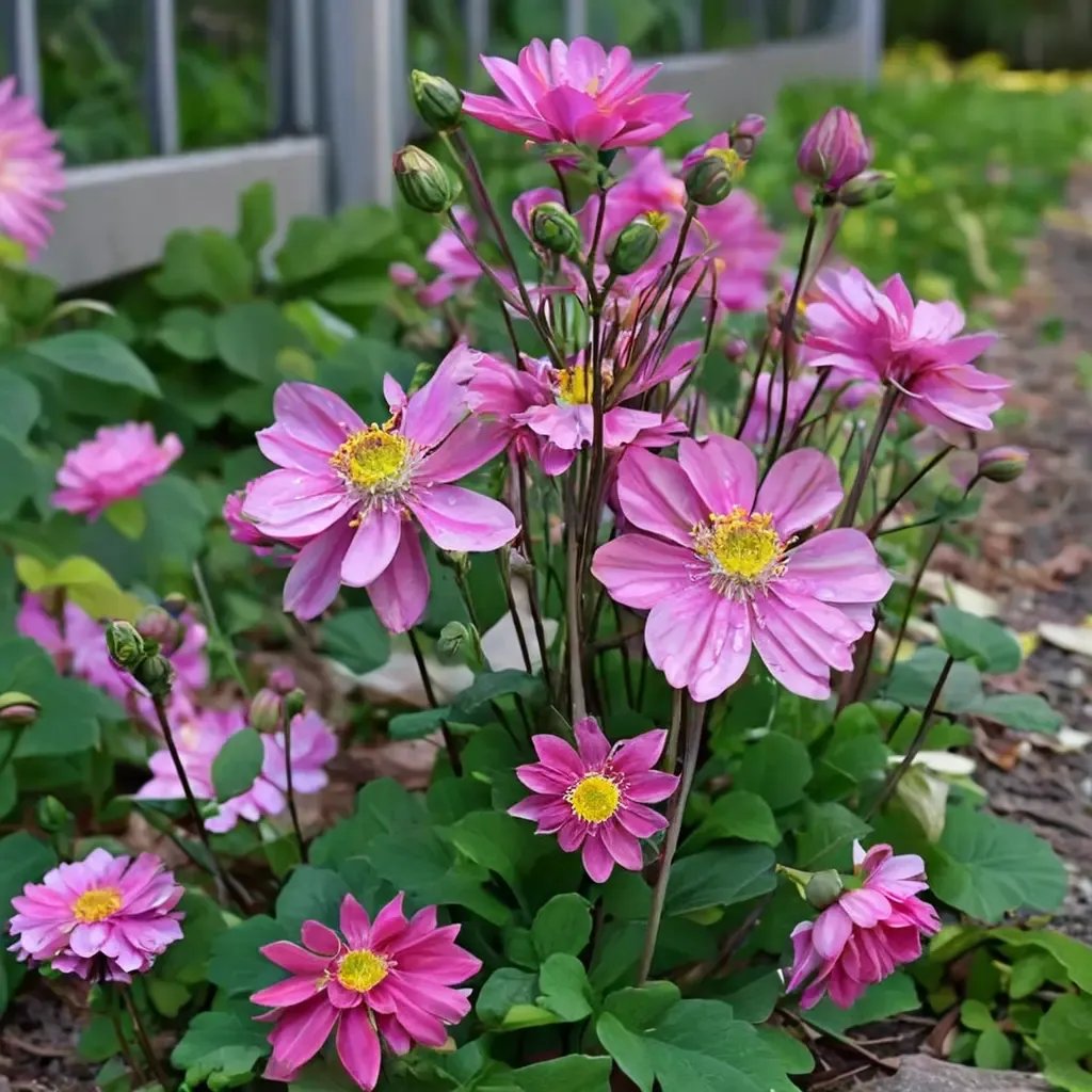 Anemone hupehensis 'Pamina'