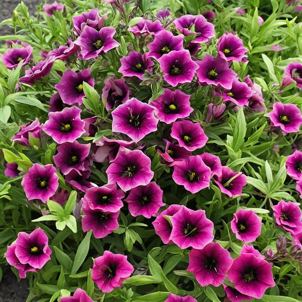 Calibrachoa x hybrida 'Blackcurrant Punch'