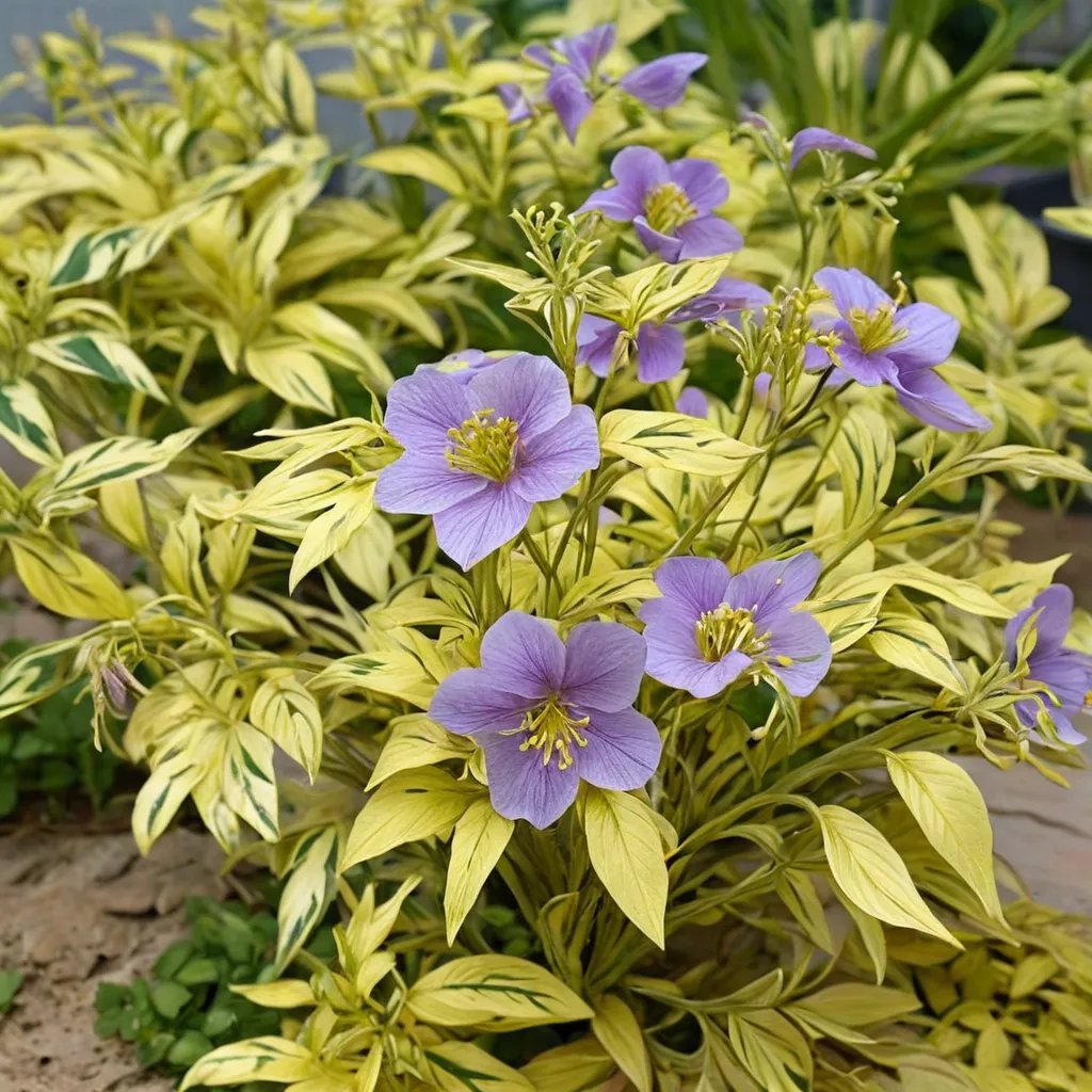 Polemonium reptans 'Golden Feathers'