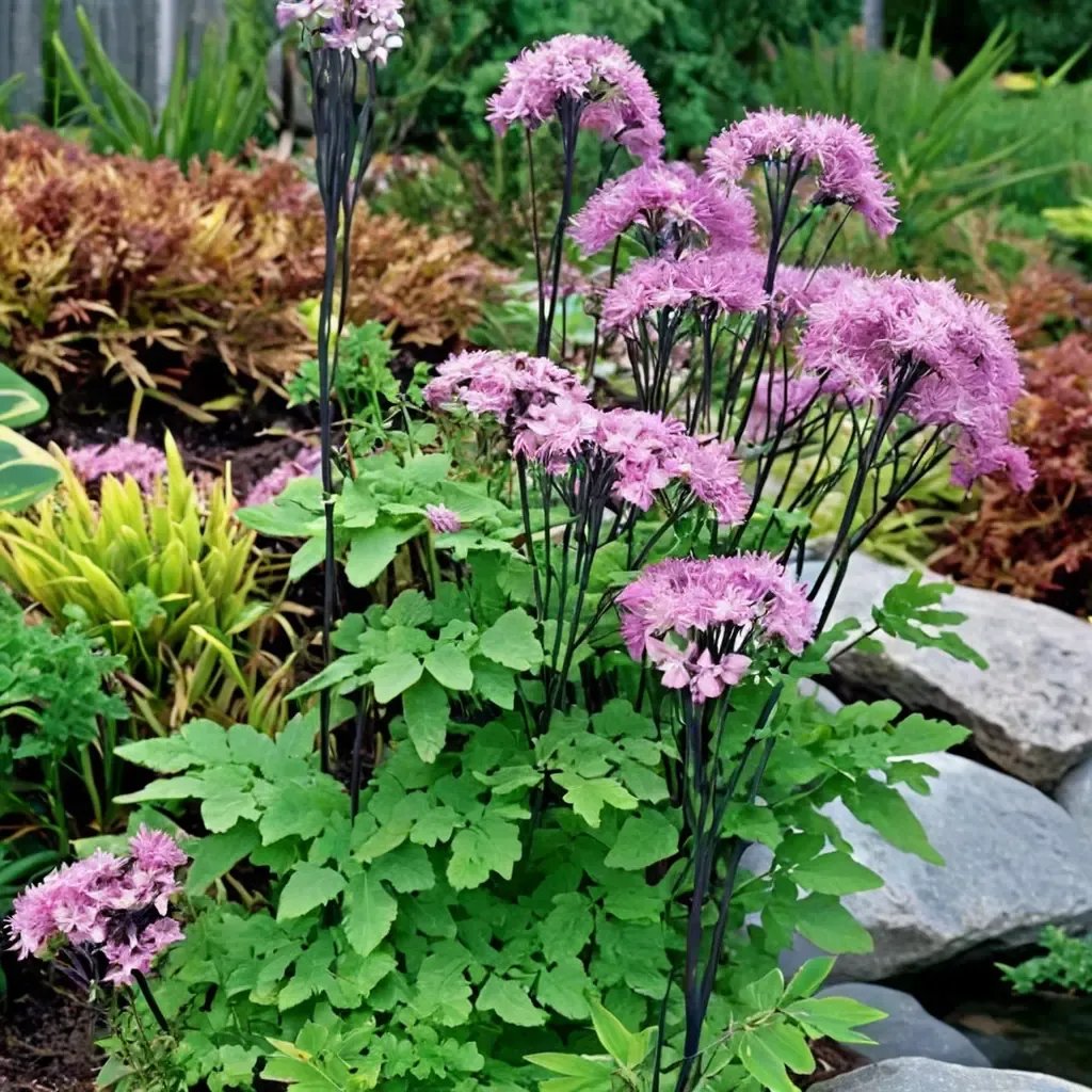 Thalictrum thalictrum 'Black Stockings'