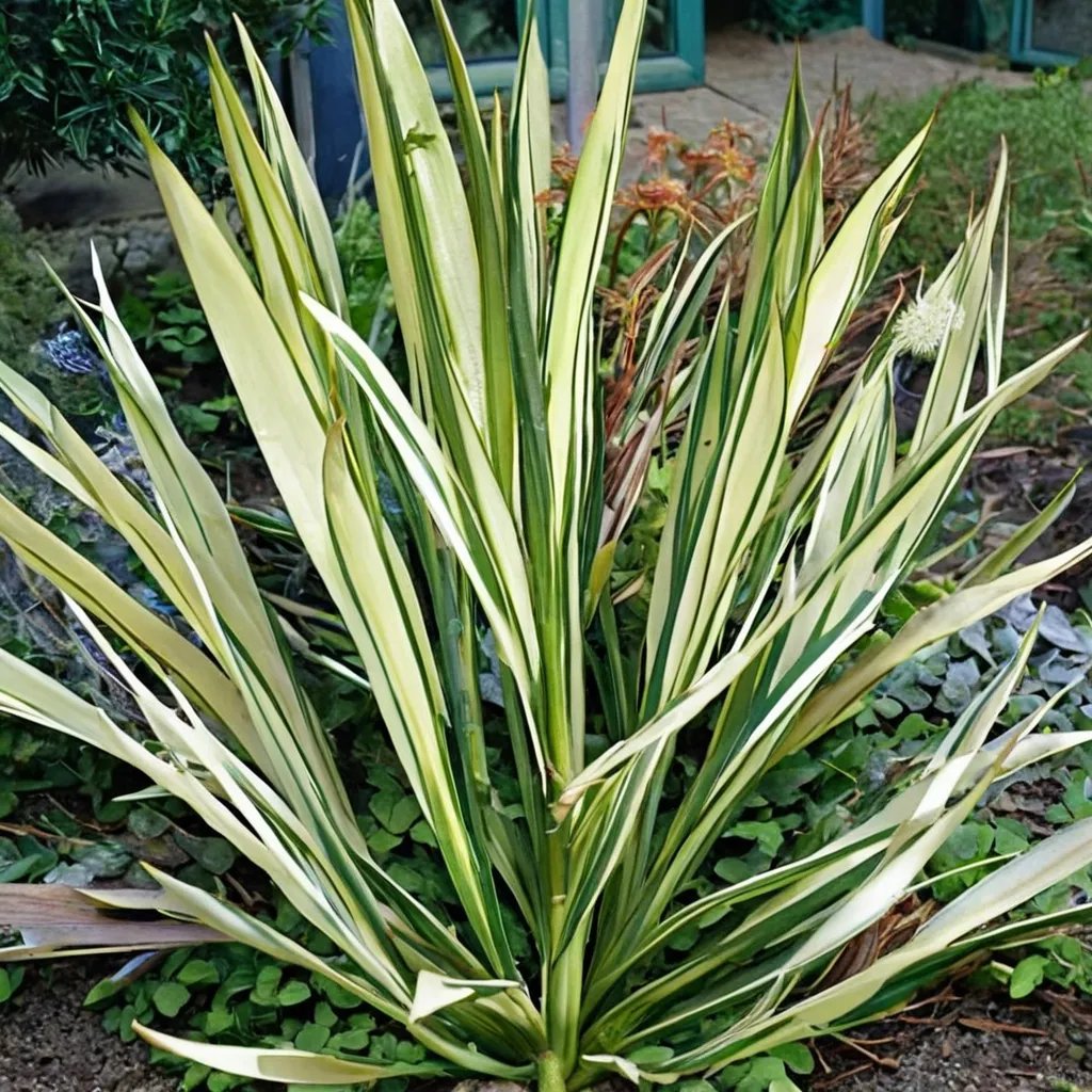 Yucca flaccida 'Garland Gold'