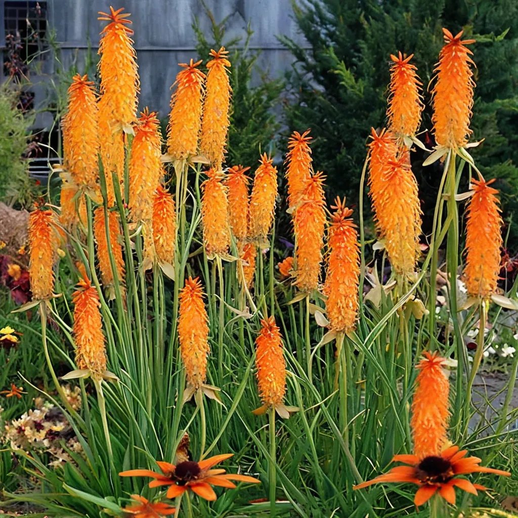 Kniphofia uvaria 'Mango Popsicle'