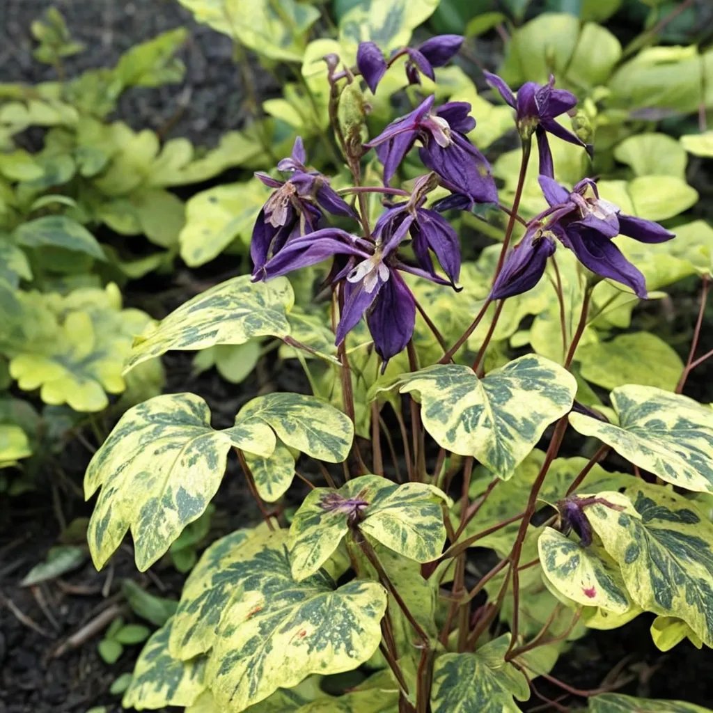 Aquilegia vulgaris 'Leprechaun Gold'