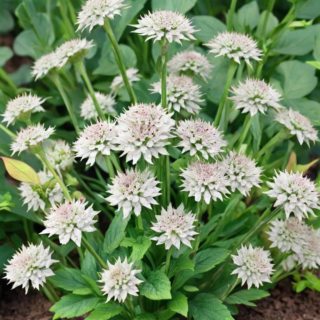 Astrantia major 'Star of Billions'