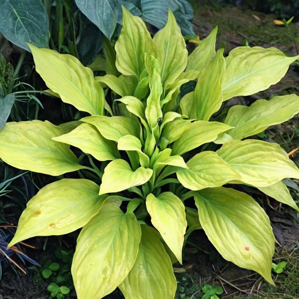 Hosta x hybrida 'Sun Worshiper'
