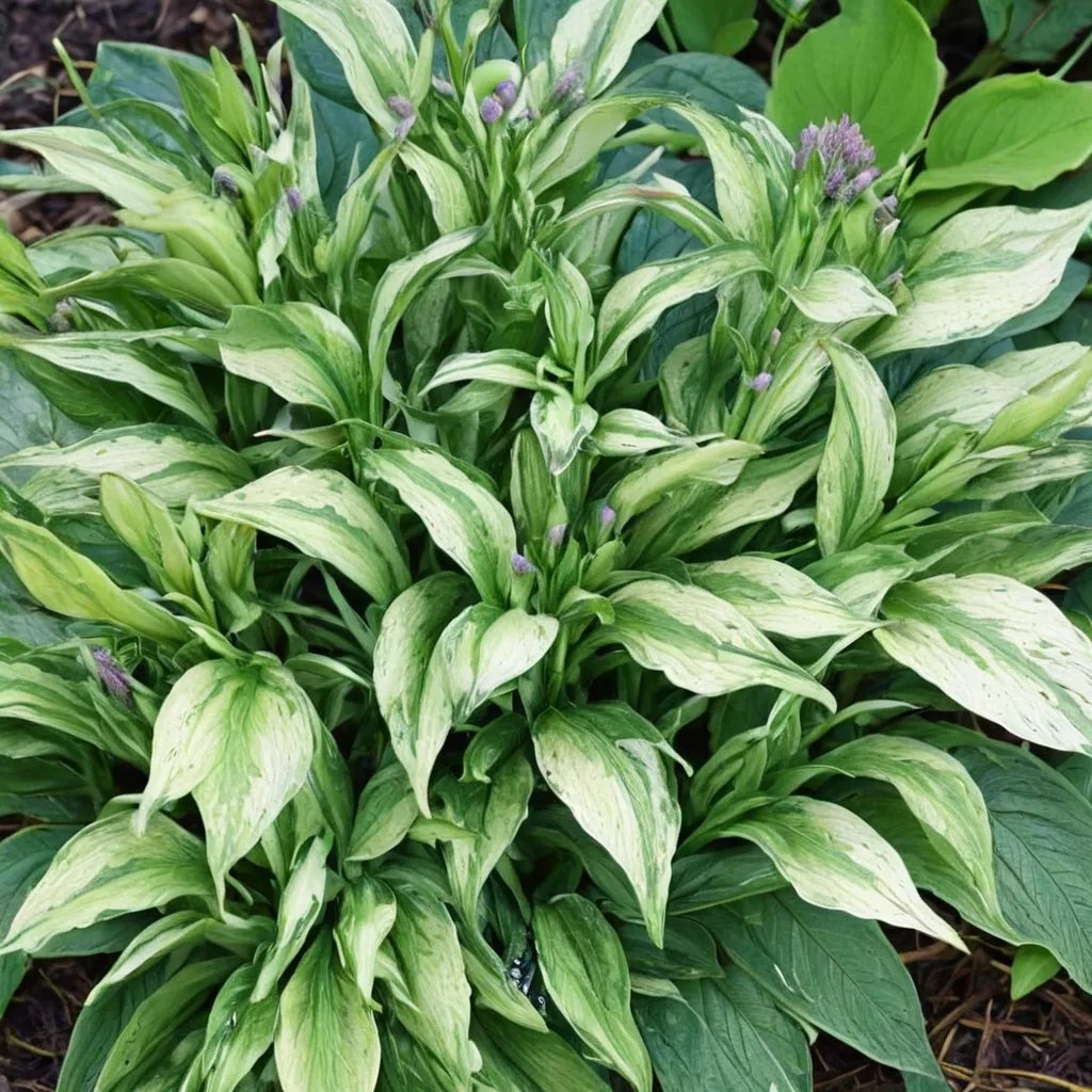 Hosta x hybrida 'Allegan Fog'