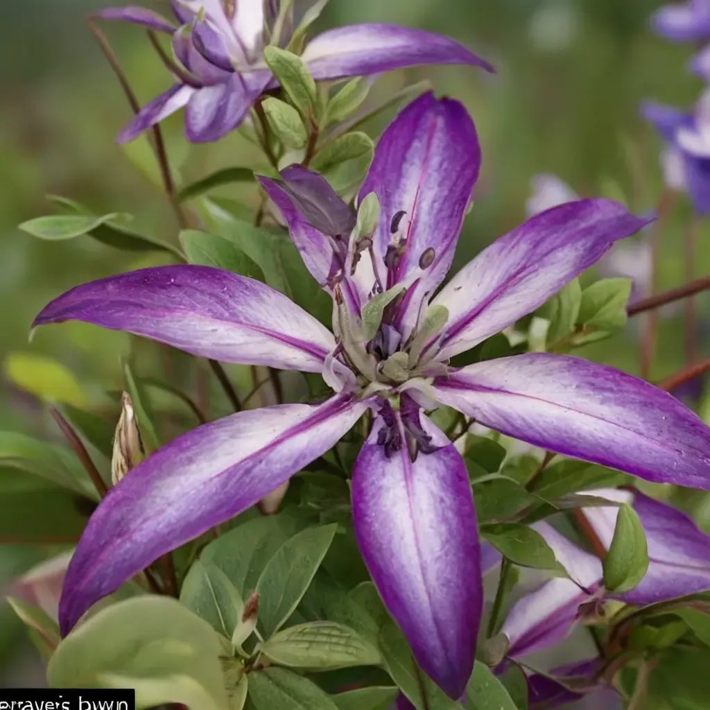 Clematis x hybrida 'Astra Nova'