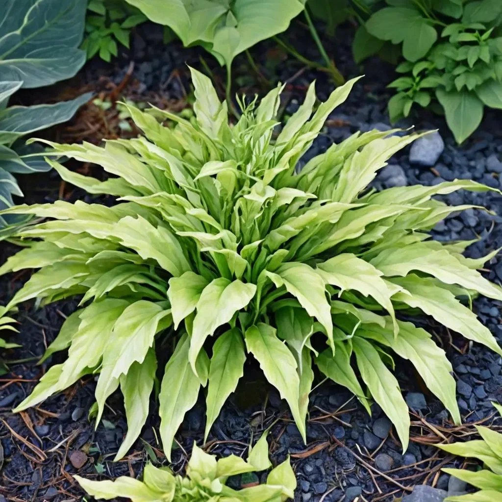 Hosta plantaginea 'Curly Fries'