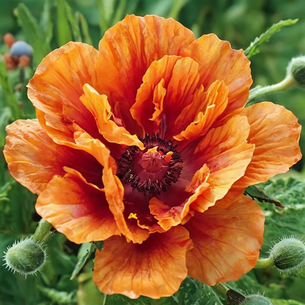 Papaver orientale 'Harvest Moon'