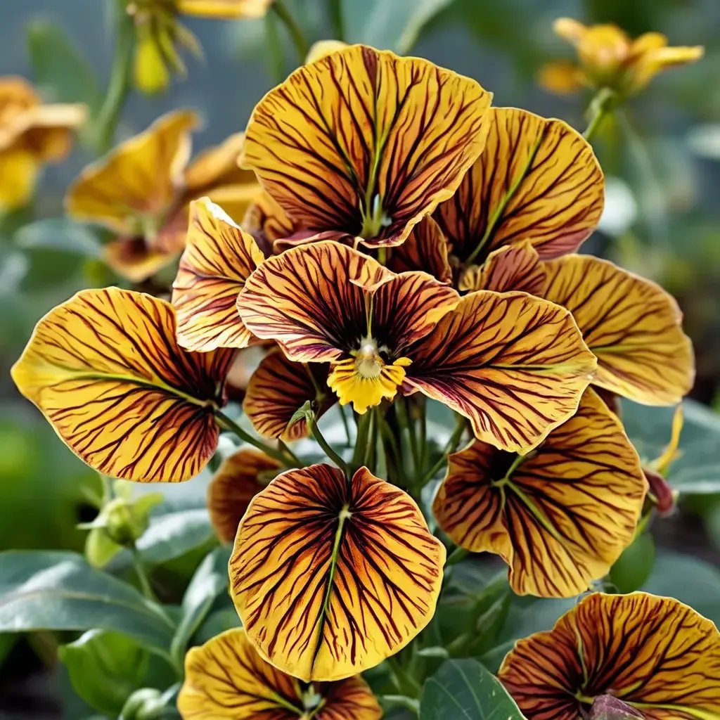 Viola tricolor 'Tiger Eyes'