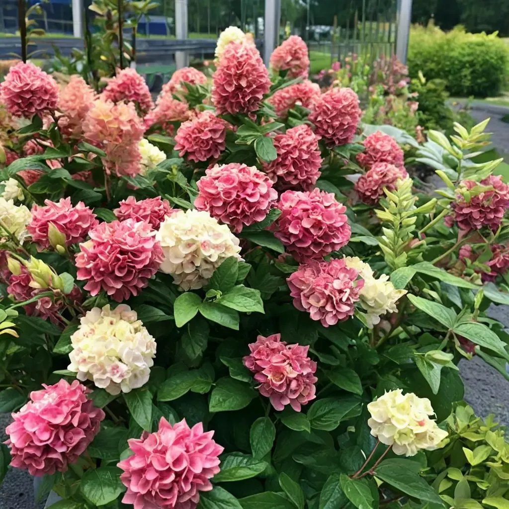 Hydrangea macrophylla 'Little Lime Punch'
