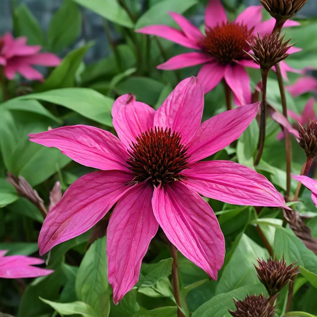 Echinacea purpurea 'Hot Pink Sombrero'