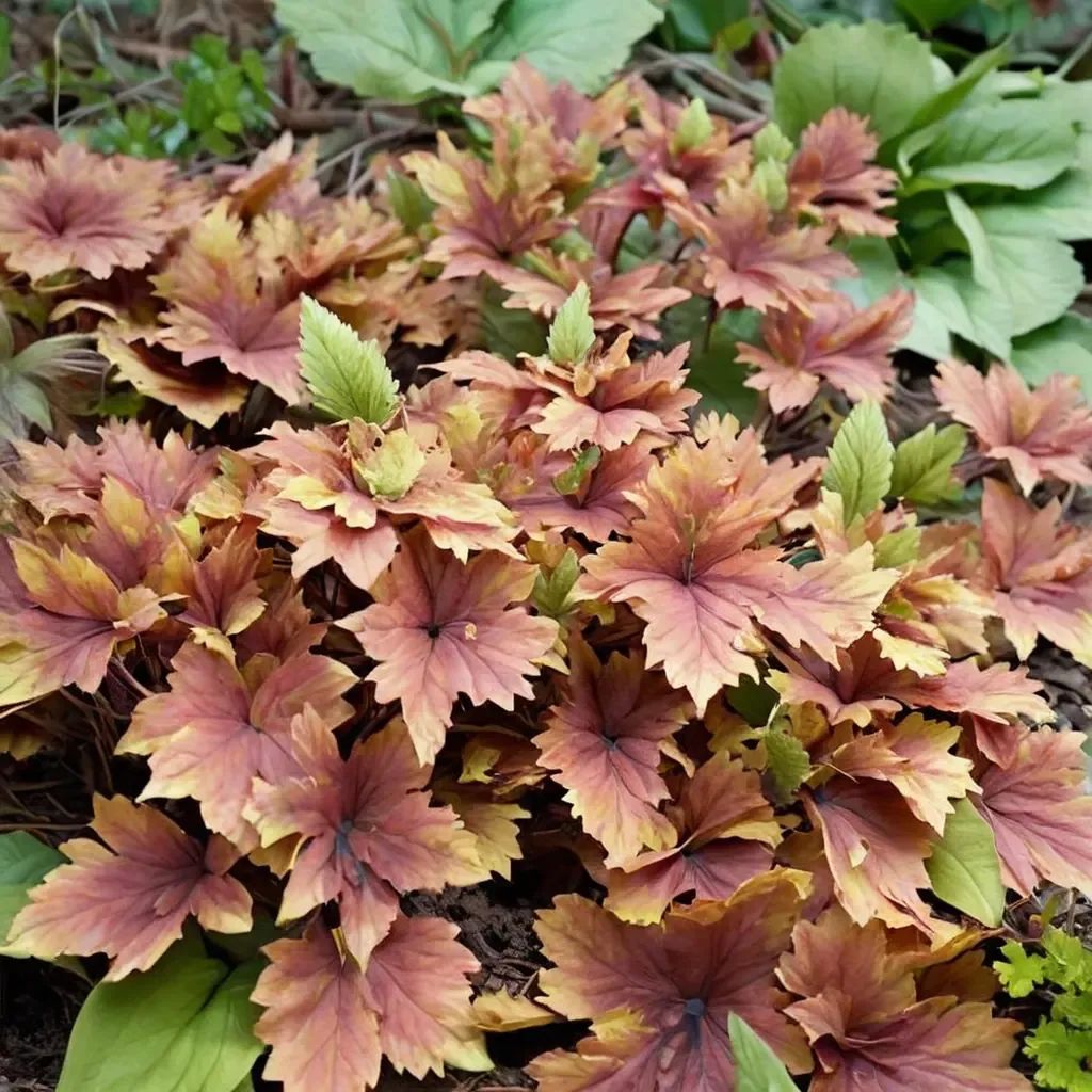 Heucherella x brizoides 'Copper King'