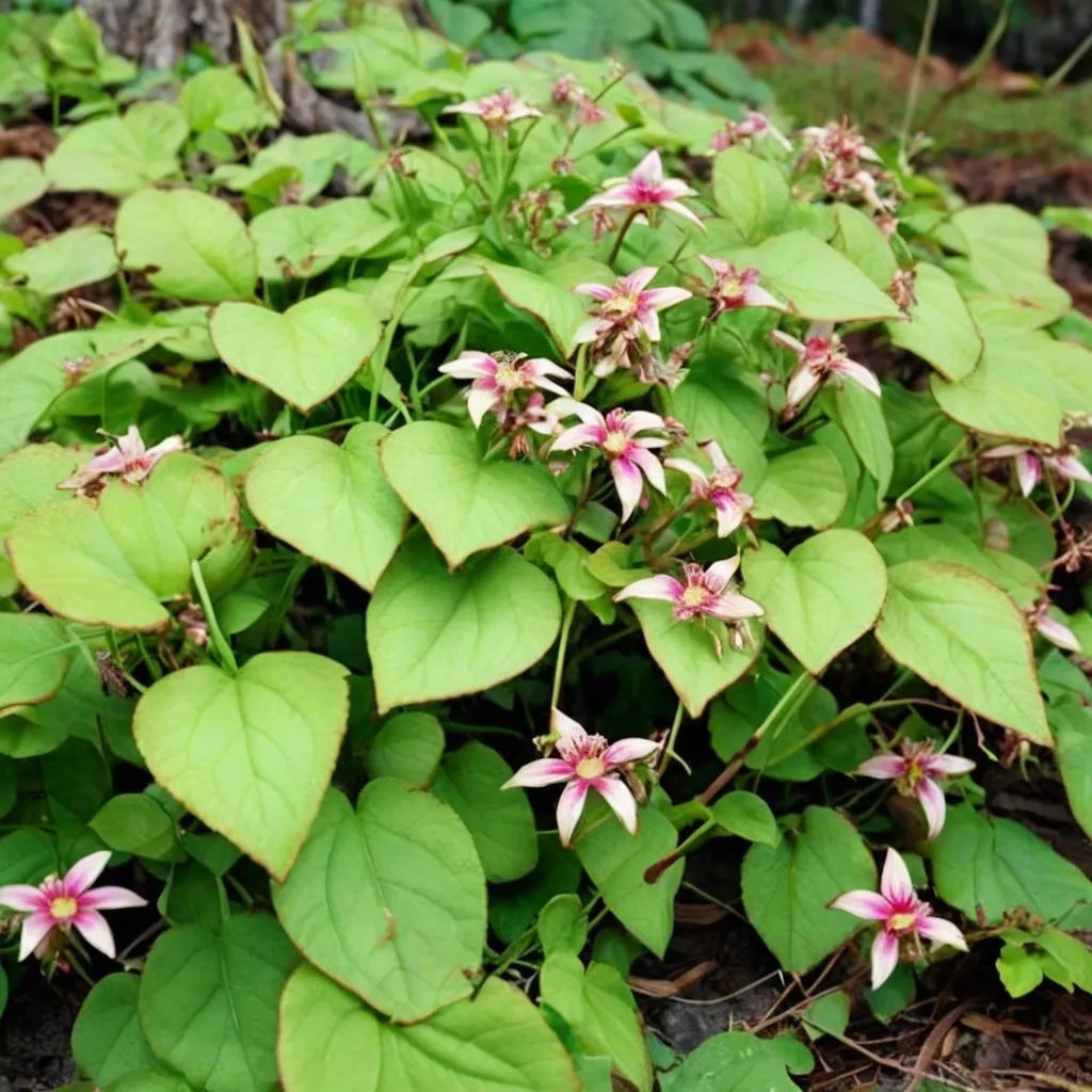 Epimedium x rubrum 'Sweetheart'