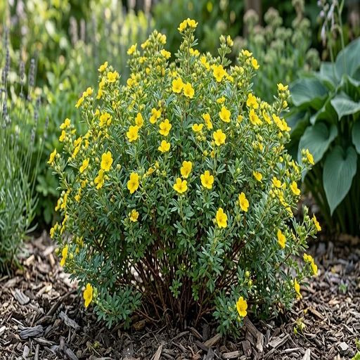 Potentilla fruticosa 'Gold Drop'