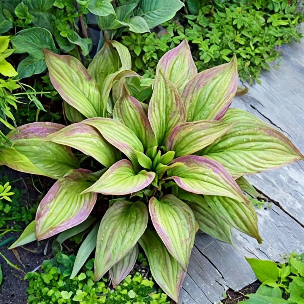 Hosta x hybrida 'First Blush'
