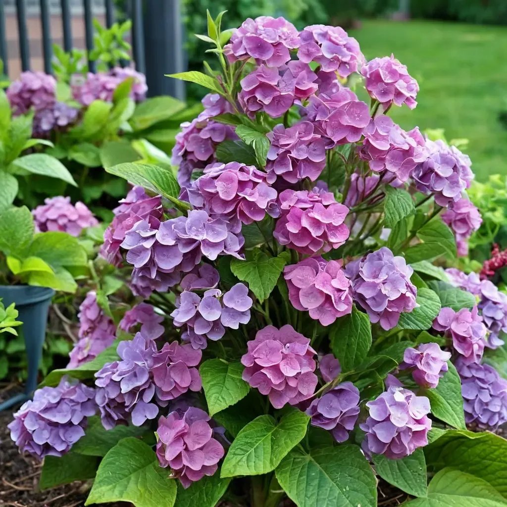 Hydrangea macrophylla 'Reblooming'