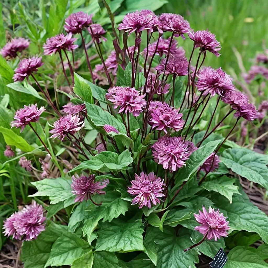 Astrantia major 'Burgundy Manor'