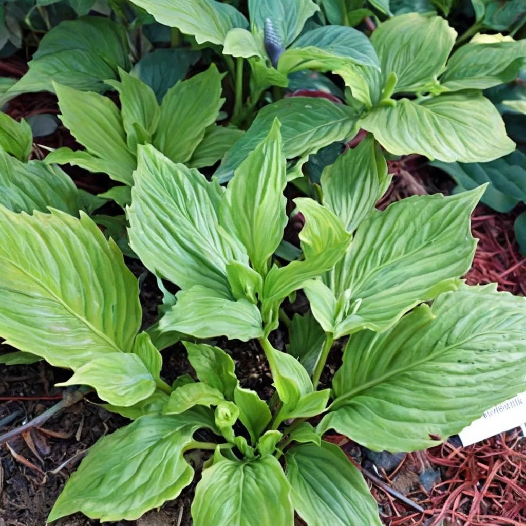 Hosta x hybrida 'Plum Nutty'
