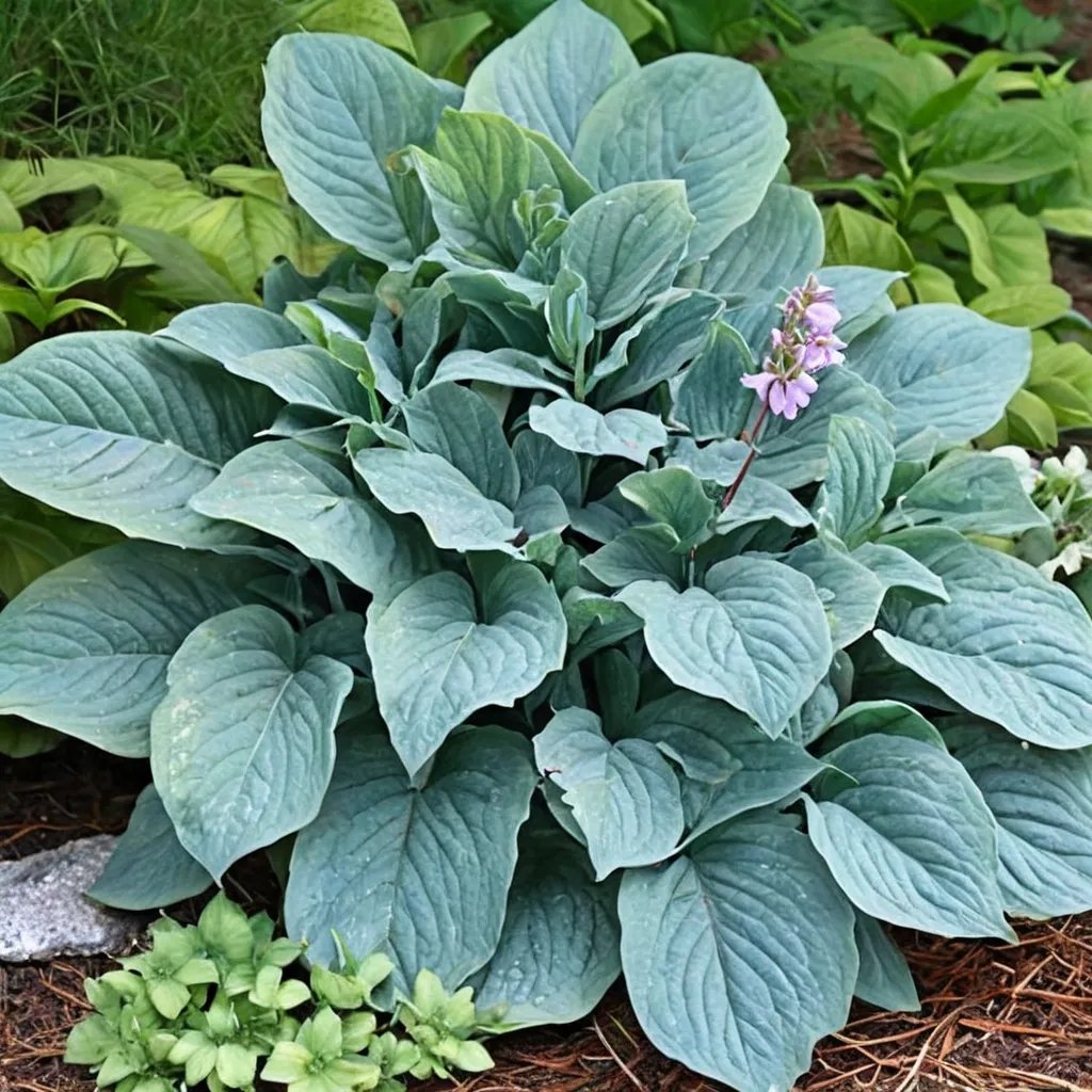 Hosta x hybrida 'Blueberry Muffin'