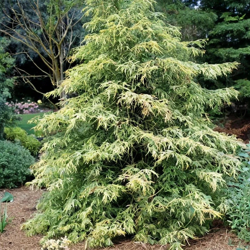 Chamaecyparis pisifera 'Filifera Aureovariegata'