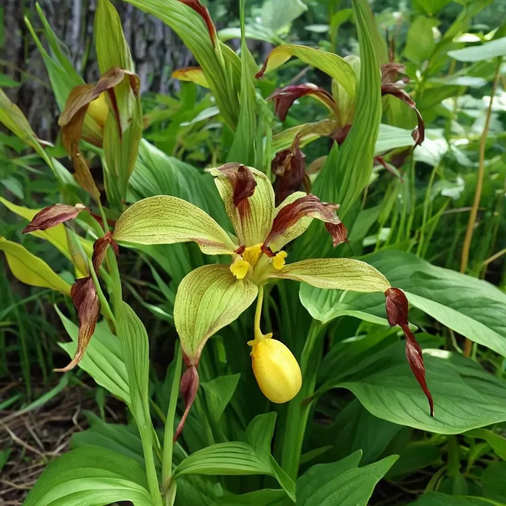 Cypripedium parviflorum 'var parviflorum'