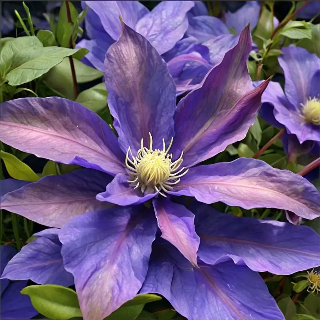 Clematis viticella 'HF Young'