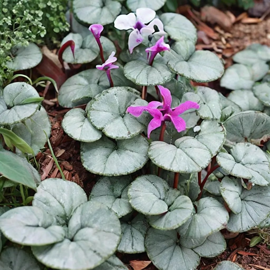 Cyclamen coum 'Pewter Leaf Form'
