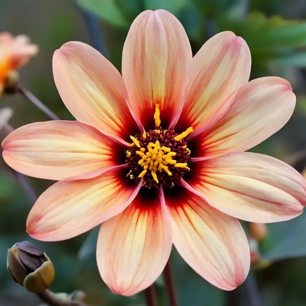 Dahlia variabilis 'Happy Single First Love'