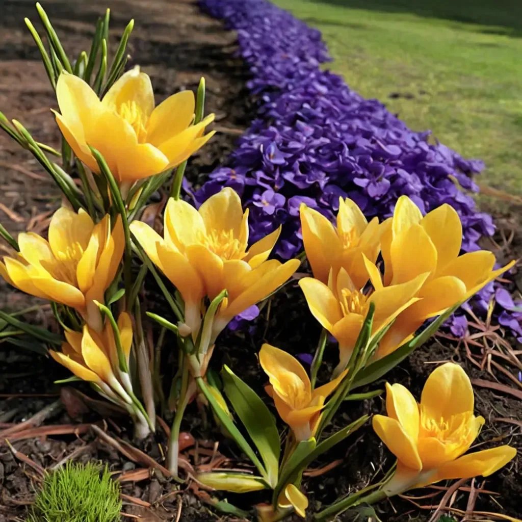 Crocus x hybrida 'Golden Yellow'