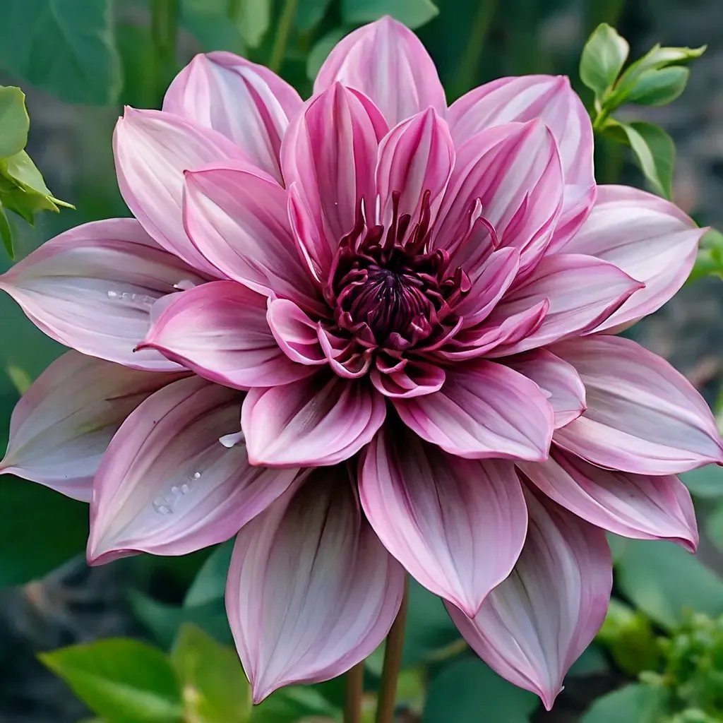 Dahlia x hortensis 'Crme de Cassis'