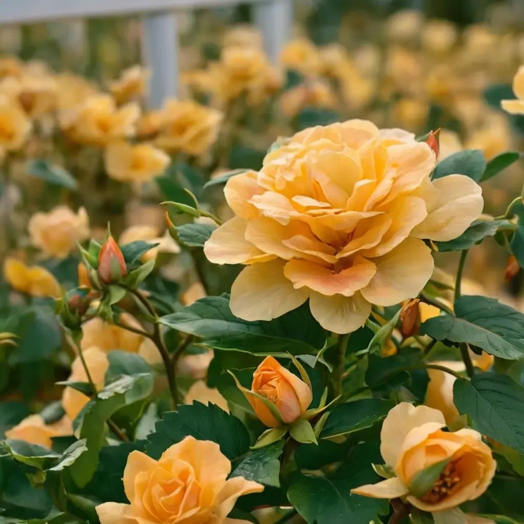 Rosa x hybrida 'Orange Freedom'