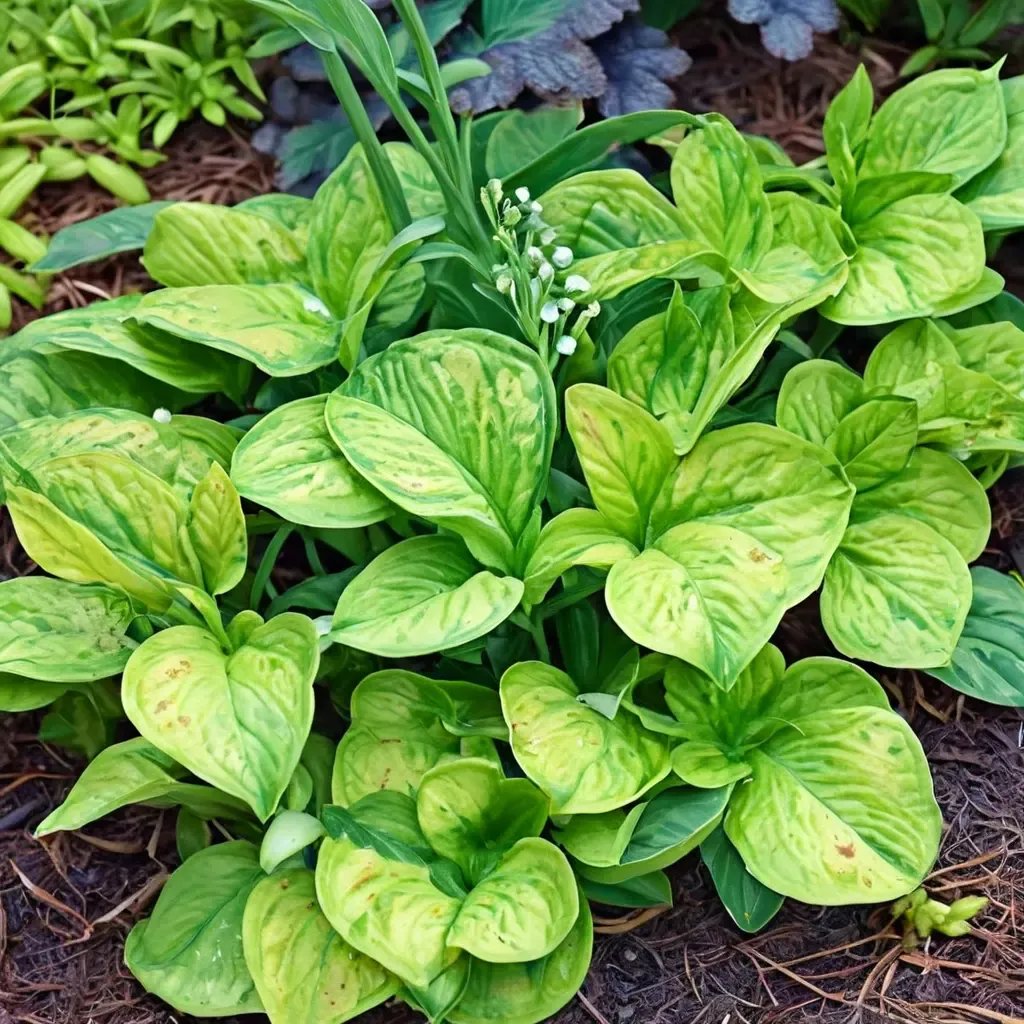 Hosta x hybrida 'Rainforest Sunrise'
