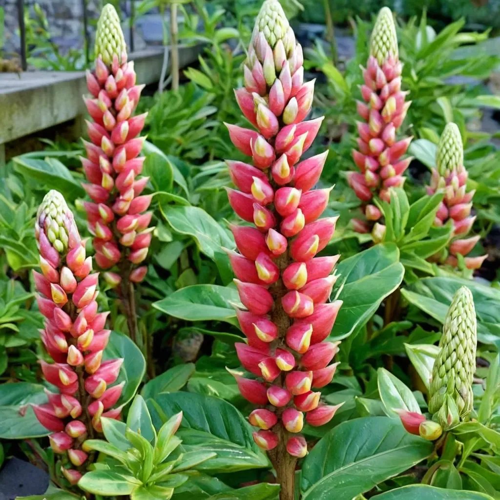 Lupinus polyphyllus 'Tequila Flame'
