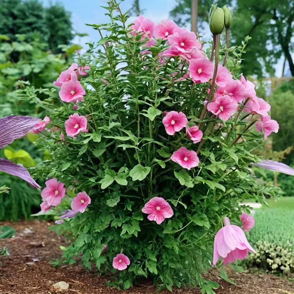 Hibiscus syriacus 'Red Pillar'