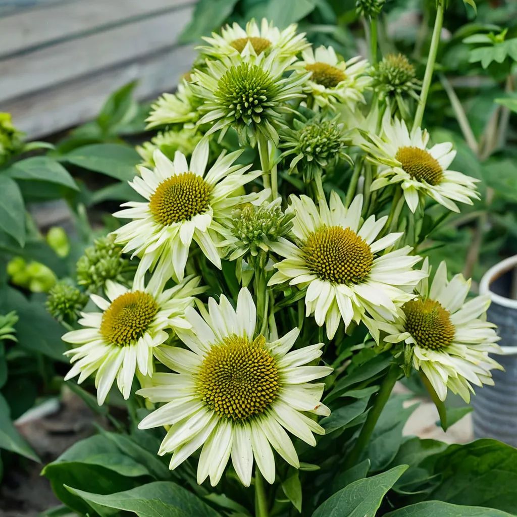 Echinacea purpurea 'SunSeekers Apple Green'