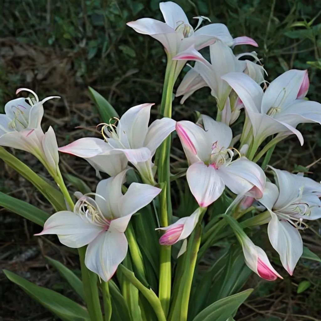 Crinum x hybrida 'Mrs James Hendry'