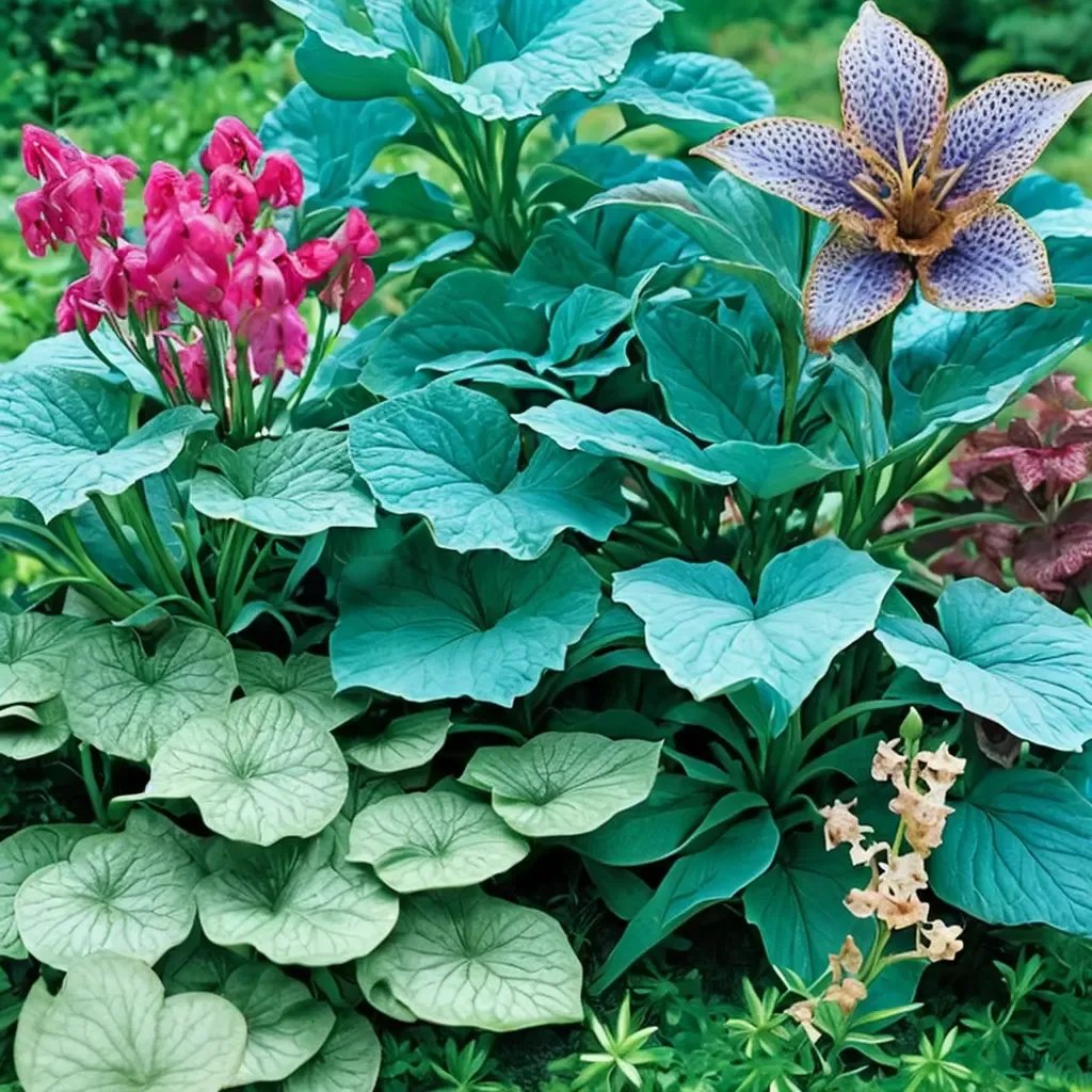 Hosta x hybrida 'Color in the Shade Garden'