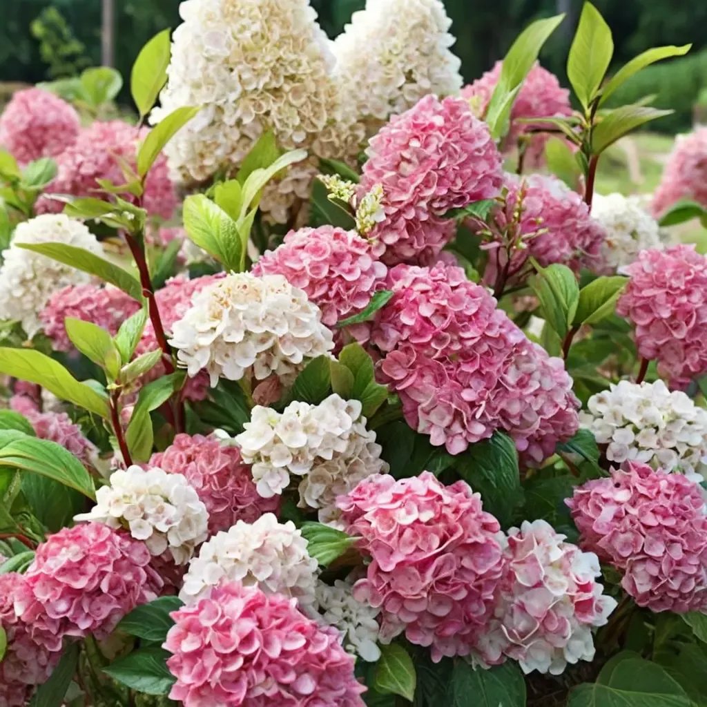 Hydrangea macrophylla 'First Editions Vanilla Strawberry'