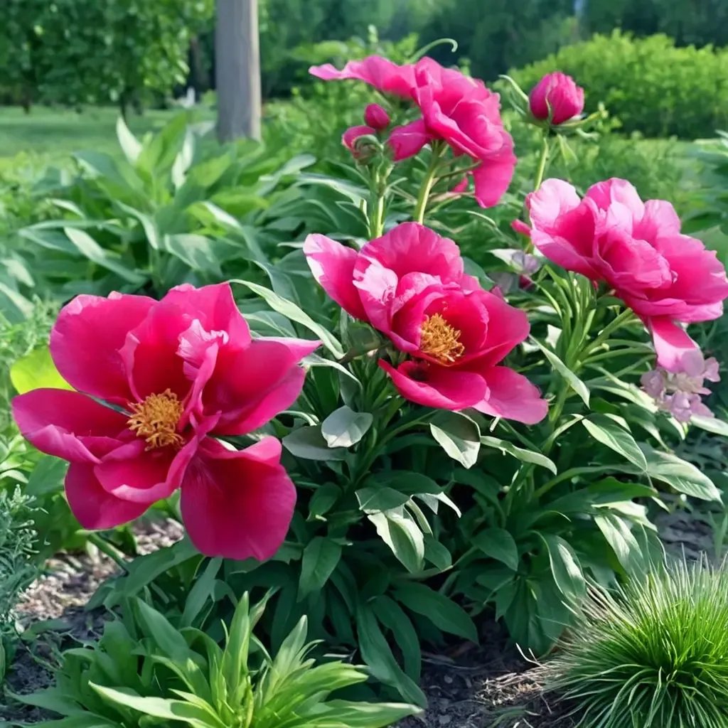 Paeonia lactiflora 'Scarlet OHara'