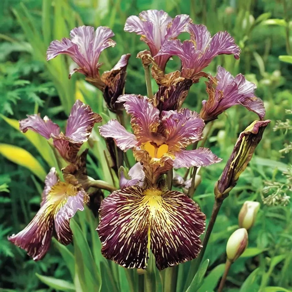 Iris x germanica 'Bewilderbeast KickStart'