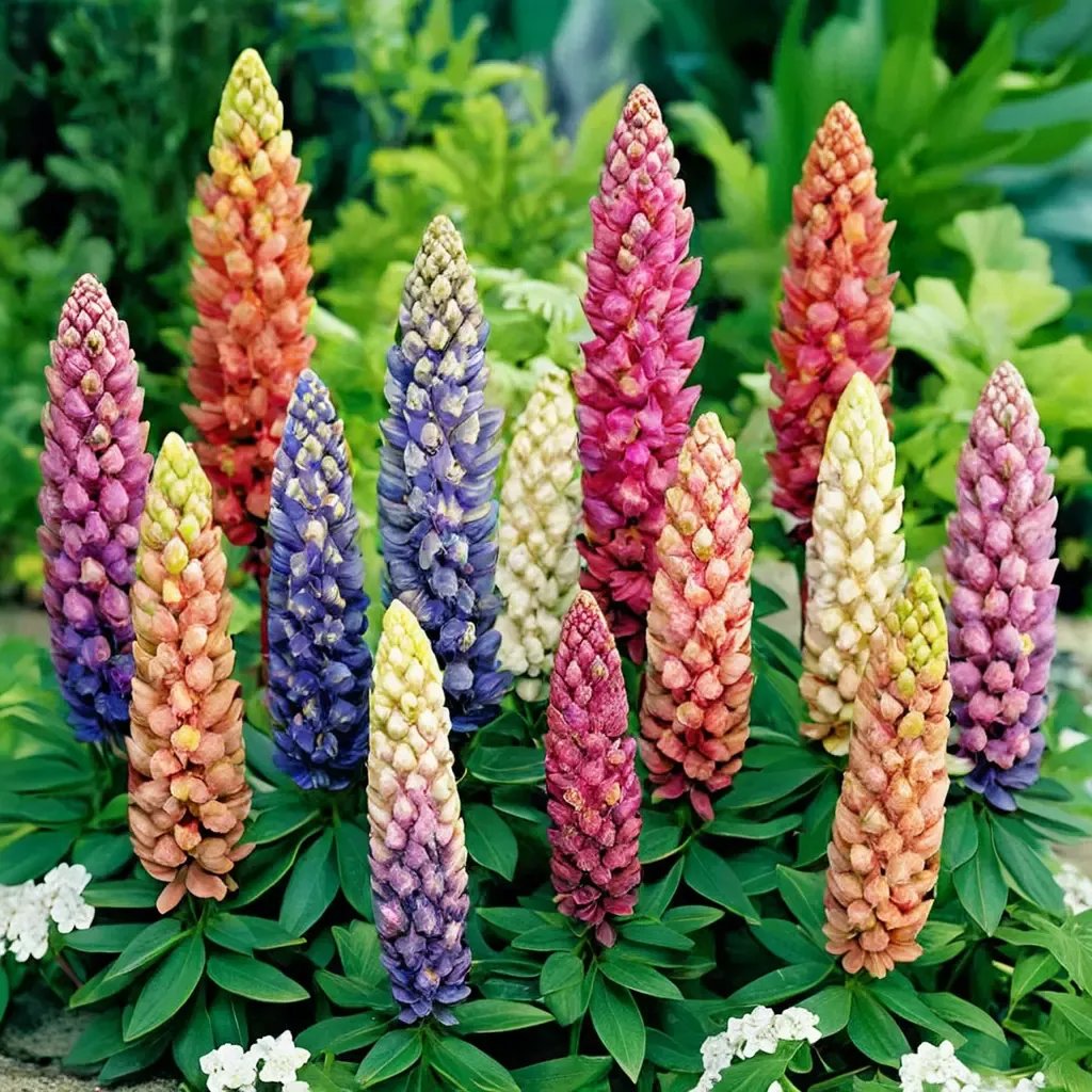 Lupinus polyphyllus 'Mixed Dwarf'