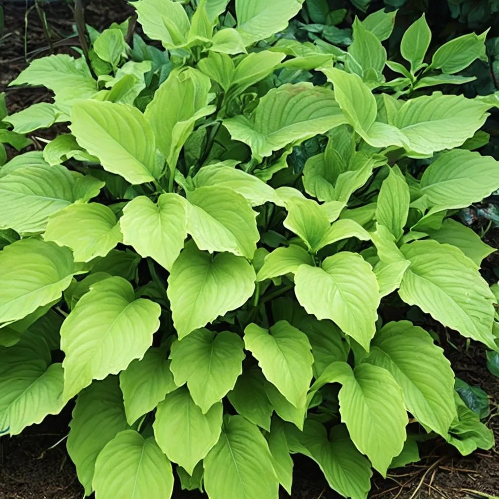 Hosta x hybrida 'Choo Choo Train'