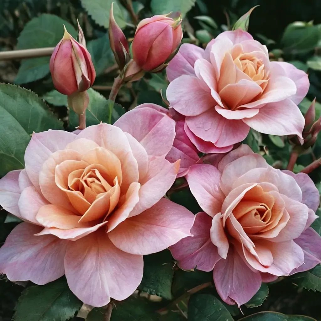 Rosa x hybrida 'Distant Drums'